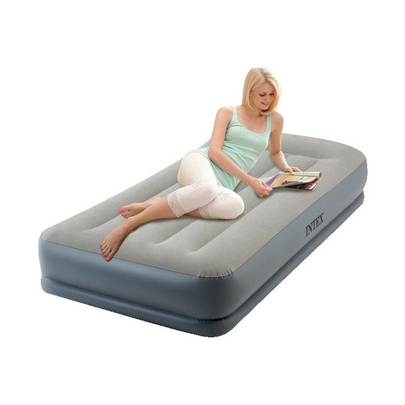 Надувная кровать Intex Mid-Rice Airbed 99х191х30см, встроенный насос 64116 800_800