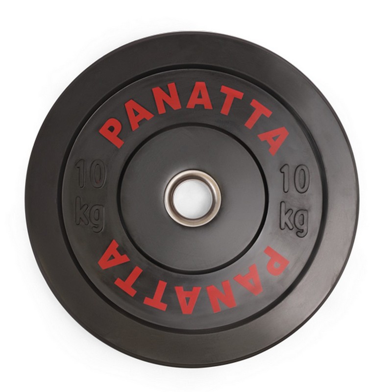 Бампированный черный диск 10 кг Panatta 2CZ4010 800_800