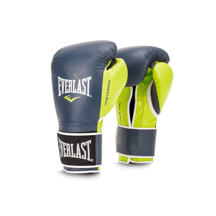 Перчатки тренировочные Everlast Powerlock 14 oz синий/зеленый P00000617 700_700