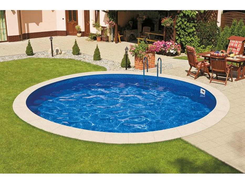 Морозоустойчивый бассейн Ibiza круглый глубина 1,2 м диаметр 4 м, голубой 933_700