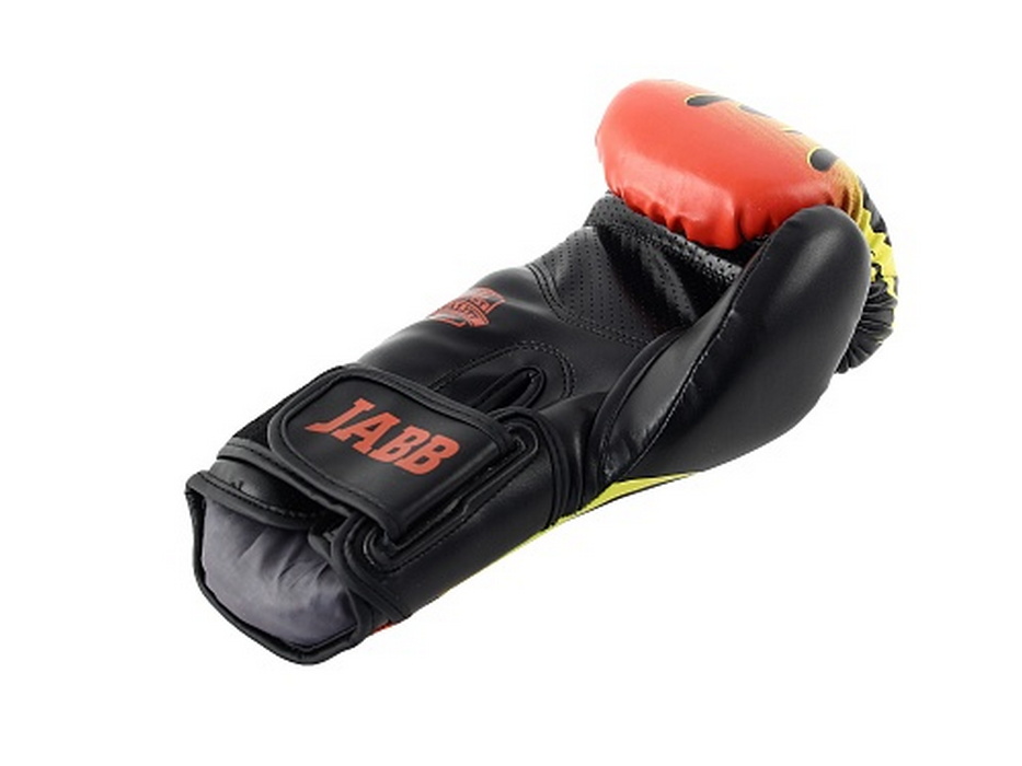 Боксерские перчатки Jabb JE-4077/Asia 77 Fire черный 10oz 933_700