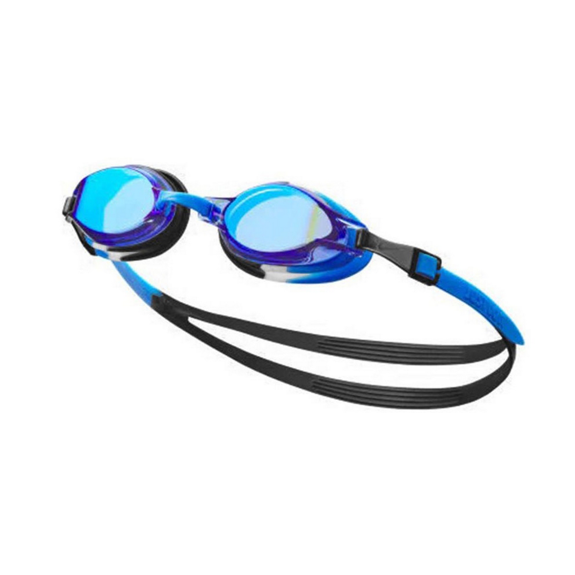Очки для плавания детские СИНИЕ линзы, регул .пер., сине-черная оправа Nike Chrome Youth NESSD126458 2000_2000