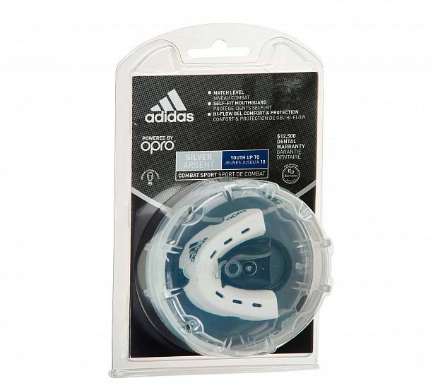 Капа одночелюстная Adidas adiBP32 Opro Silver Gen4 Self-Fit Mouthguard черная 620_553