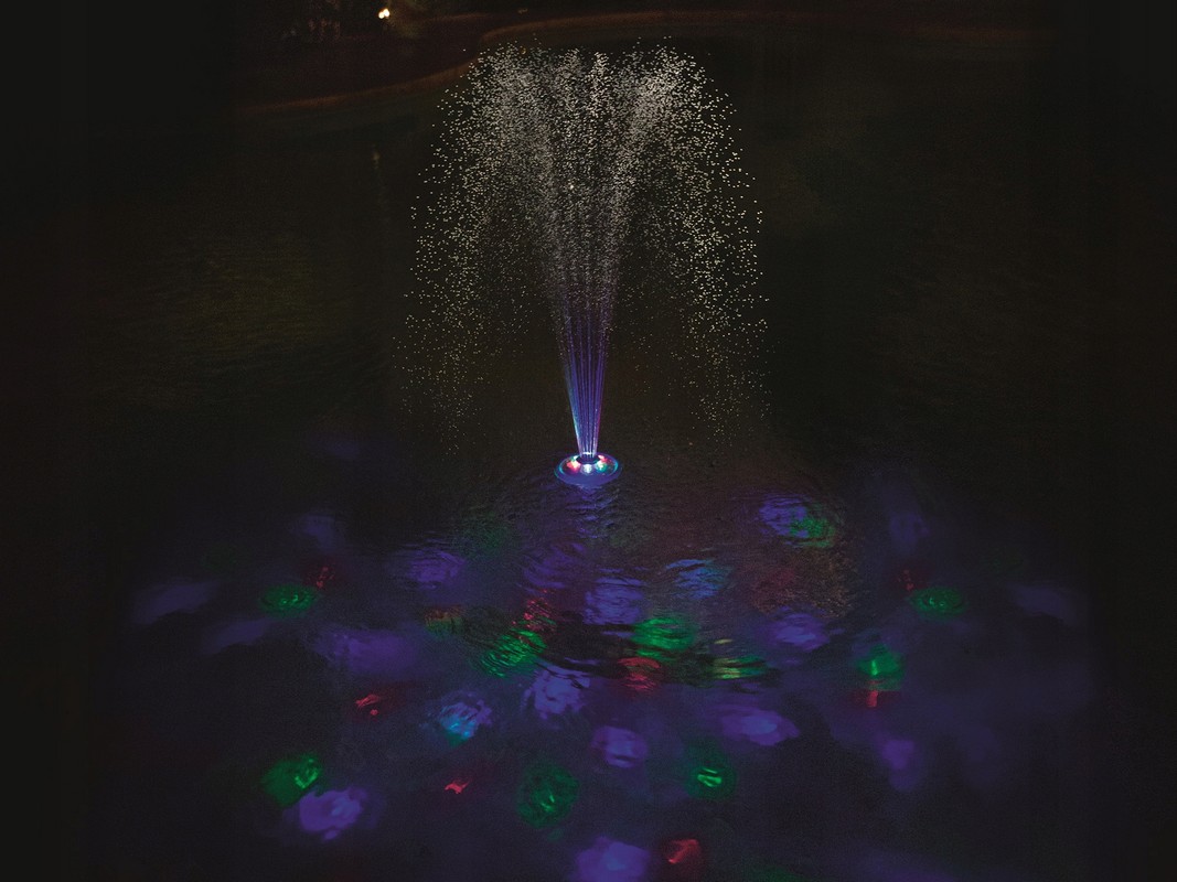 Плавающий фонтанчик с подсветкой, 14 см Bestway 58493 1067_800