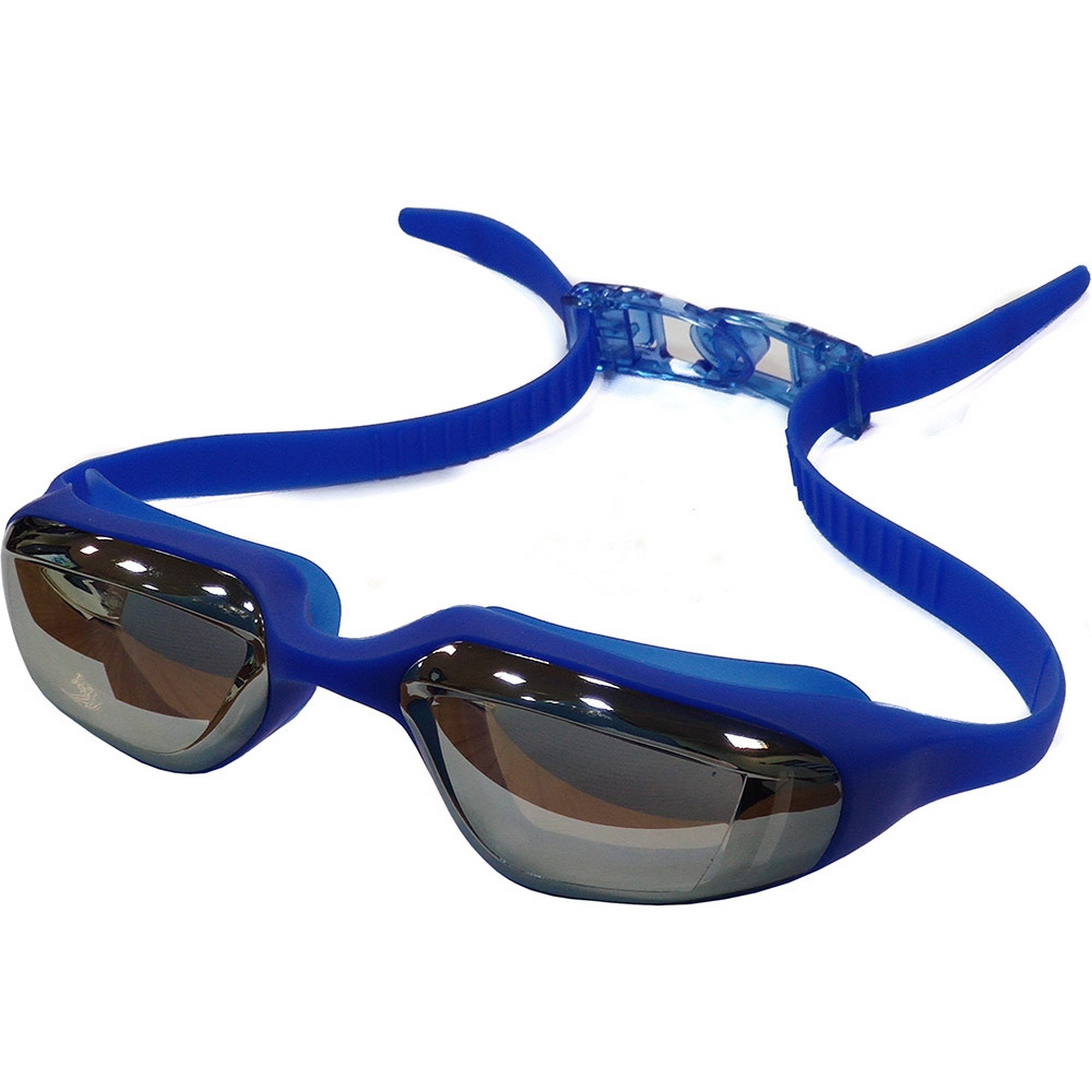Очки для плавания зеркальные взрослые Sportex E39696 синий 2000_2000