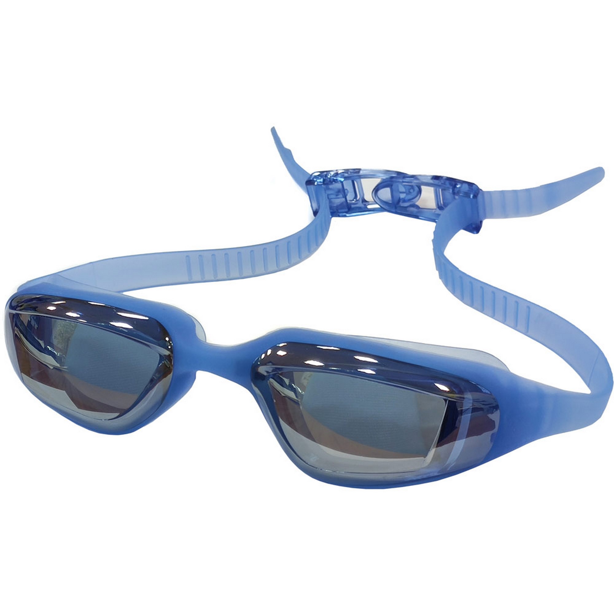 Очки для плавания зеркальные взрослые Sportex E39695 голубой 2000_2000