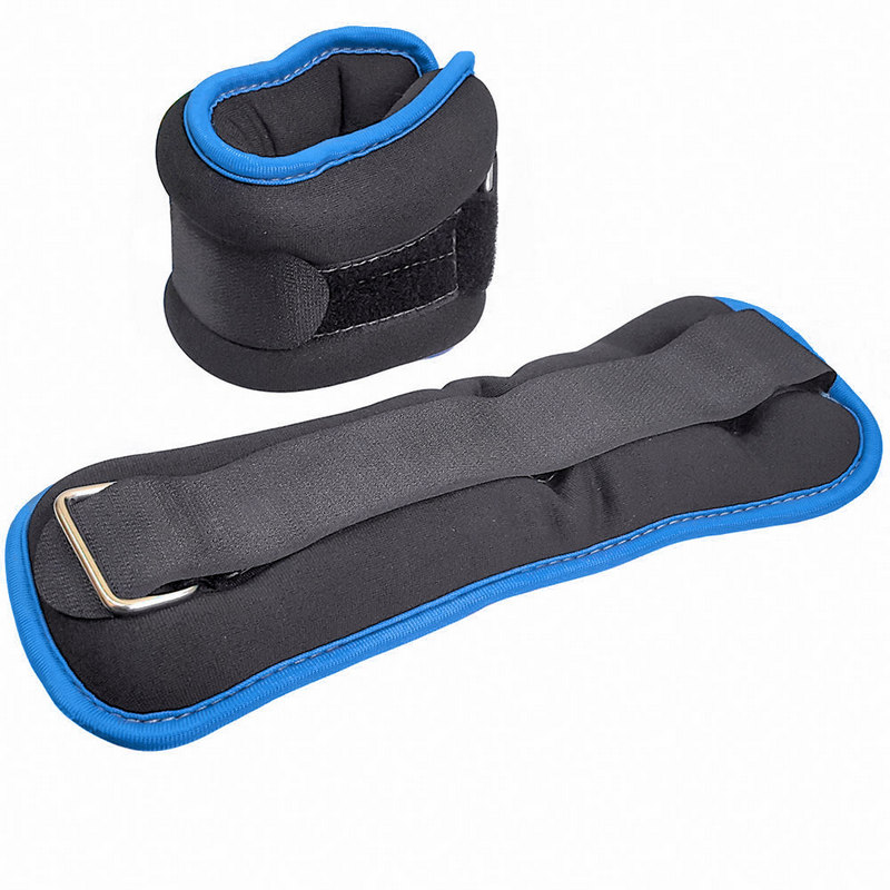 Утяжелители Sportex ALT Sport (2х1,5кг), нейлон, в сумке HKAW104-5 черный с синей окантовкой 800_800