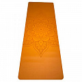 Коврик для йоги 185x68x0,4 см Inex Yoga PU Mat полиуретан c гравировкой PUMAT-146 оранжевый 120_120
