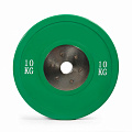Диск соревновательный Stecter D50 мм 10 кг (зеленый) 2187 120_120