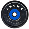 Диск обрезиненный Grome Fitness WP-080 20кг 120_120