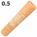 Коврик для йоги Sportex E40034 ЭВА 173х61х0,5 см (оранжевый Мрамор) 120_120