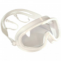 Очки полумаска для плавания взрослая (силикон) (белый) Sportex E33161-2 120_120