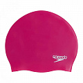 Шапочка для плавания Speedo Plain Molded Silicone Cap 8-70984B495 розовый 120_120