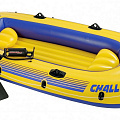 Лодка надувная трехместная Intex Challenger-3 Set 120_120