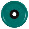 Диск олимпийский d51мм евро-классик MB Barbell MB-PltCE-10 10 кг зеленый 120_120