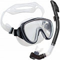 Набор для плавания взрослый Sportex маска+трубка (Силикон) E39240 черный 120_120