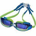 Очки для плавания зеркальные взрослые Sportex E39688 сине-зеленый 120_120