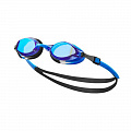 Очки для плавания детские СИНИЕ линзы, регул .пер., сине-черная оправа Nike Chrome Youth NESSD126458 120_120