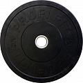 Диск для штанги Profi-Fit каучуковый, черный, d51 5кг 120_120